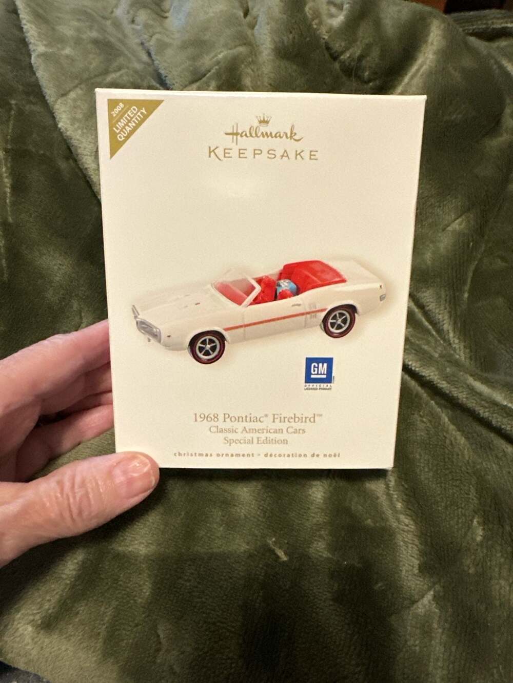2008 Hallmark Keepsake Ornament 1968 Pontiac Firebird Classic American Cars Spec